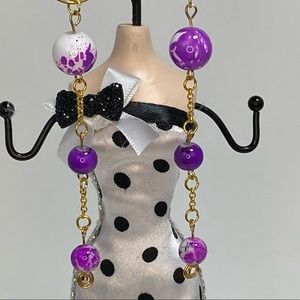 Unique Handmade Glass Bead Drop Earrings